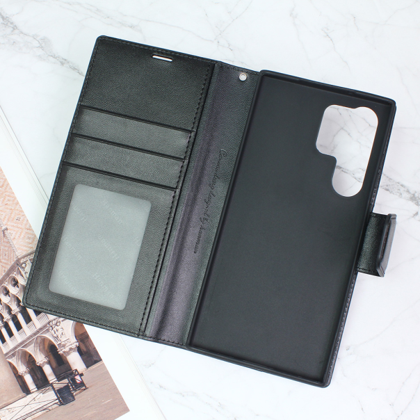 Maska za Samsung Galaxy S23 Ultra Hanman Canvas ORG crna - 205425