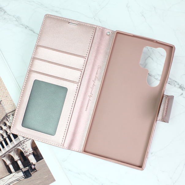 Maska za Samsung Galaxy S23 Ultra Hanman Canvas ORG roze - 205426