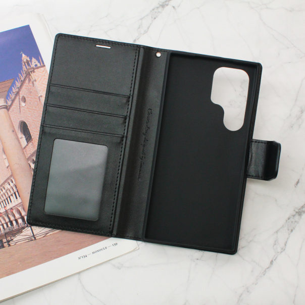 Maska za Samsung Galaxy S24 Ultra Hanman Canvas ORG crna - 210938