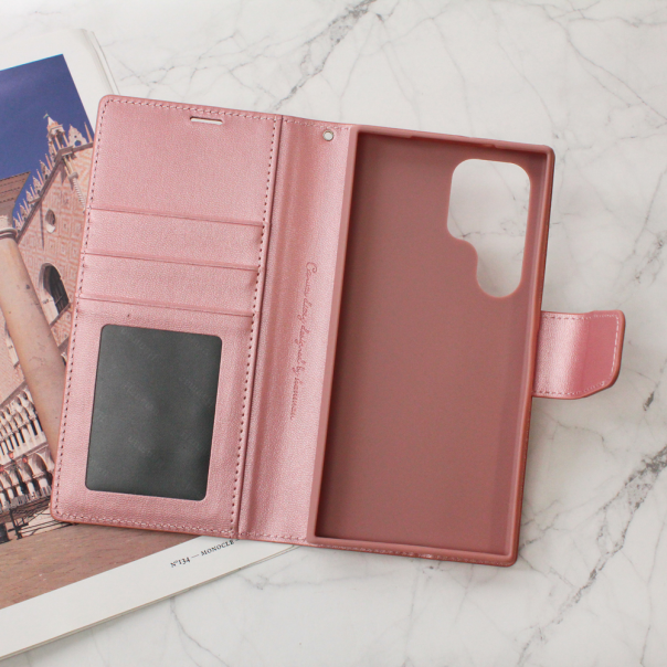 Maska za Samsung Galaxy S24 Ultra Hanman Canvas ORG roze - 210939