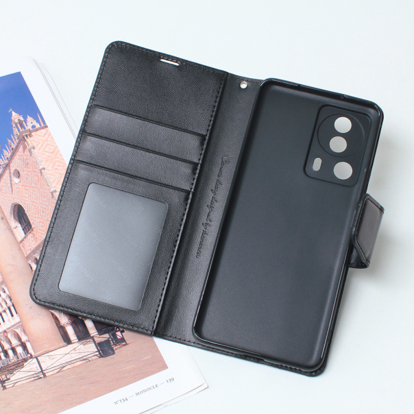 Maska za Xiaomi 13 Lite Hanman Canvas ORG crna - 206915