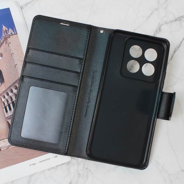 Maska za Xiaomi 14 Pro Hanman Canvas ORG crna - 210662