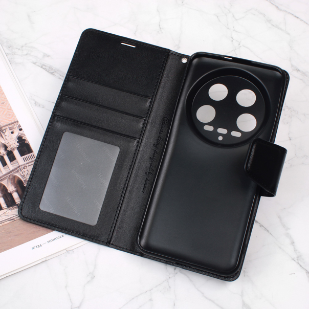 Maska za Xiaomi 14 Ultra Hanman Canvas ORG crna - 213910