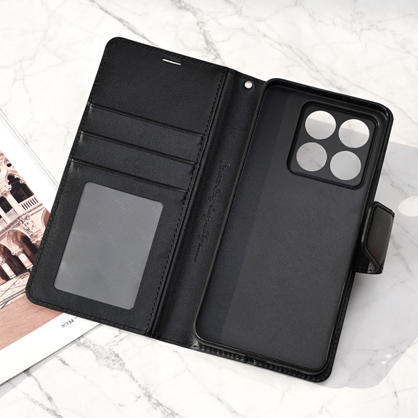 Maska za Xiaomi 14T Hanman Canvas ORG crna - 217390