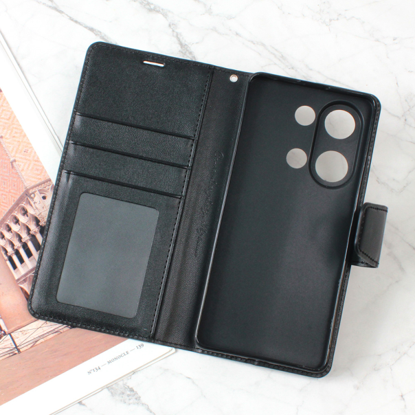 Maska za Xiaomi Redmi Note 13 Pro 4G (EU) Hanman Canvas ORG crna - 213344