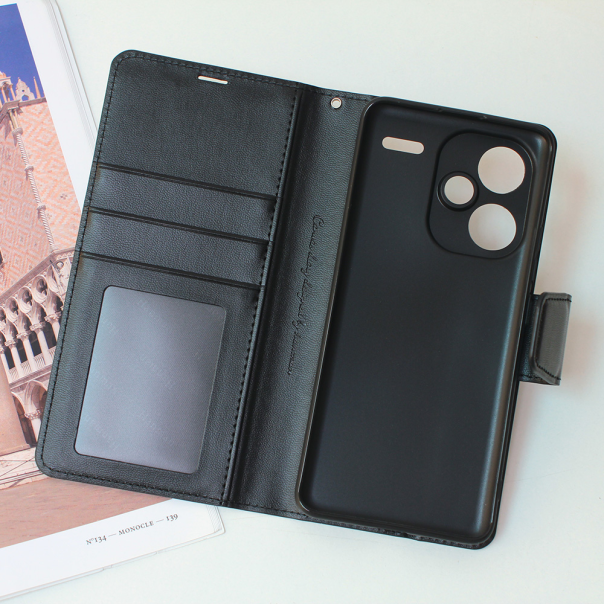 Maska za Xiaomi Redmi Note 13 Pro Plus Hanman Canvas ORG crna - 210571