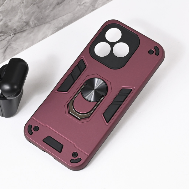 Maska za Honor 400 Lite Hard Ring bordo - 221983