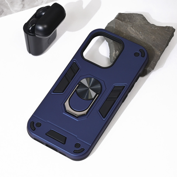 Torbica Hard Ring za iPhone 16 Pro 6.3 tamno plava - 216575