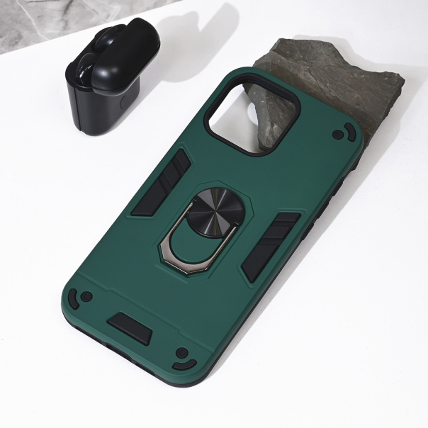 Torbica Hard Ring za iPhone 16 Pro Max 6.9 tamno zelena - 216578