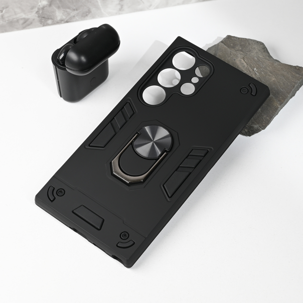 Torbica Hard Ring za Samsung S928 Galaxy S24 Ultra crna - 214748