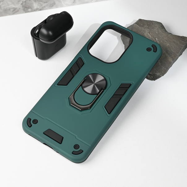 Maska za Xiaomi Redmi 13C Hard Ring tamno zelena - 214755