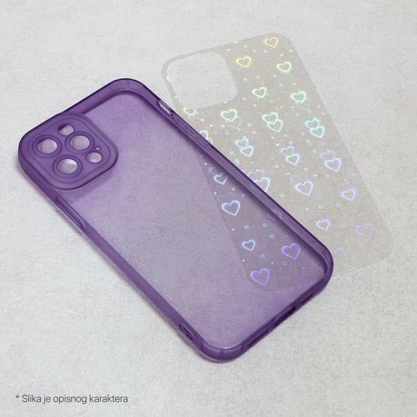 Maska za iPhone 14 6.1 Heart Color IMD svetlo zelena - 205862