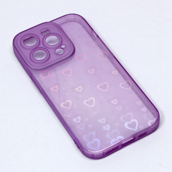 Torbica Heart Color IMD za iPhone 14 Pro 6.1 ljubicasta - 203779