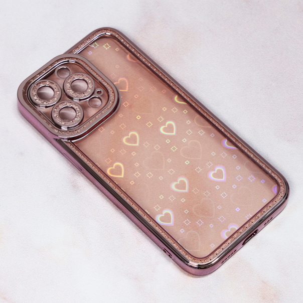 Maska za iPhone 13 Pro 6.1 Heart IMD roze - 99839
