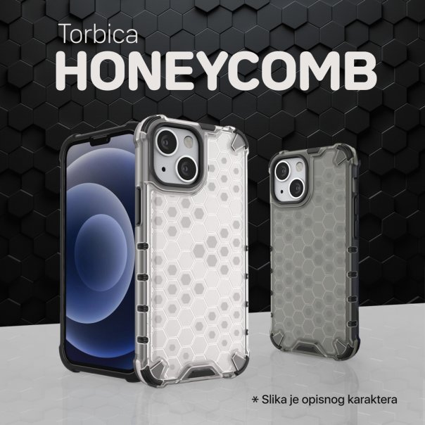 Torbica Honeycomb za iPhone 14 Plus 6.7 crna - 204165
