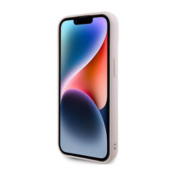 Torbica Karl Lagerfeld 3D Rubber Glitter Logo za iPhone 15 6.1 roze (KLHCP15S3DMBKCP) - 211137