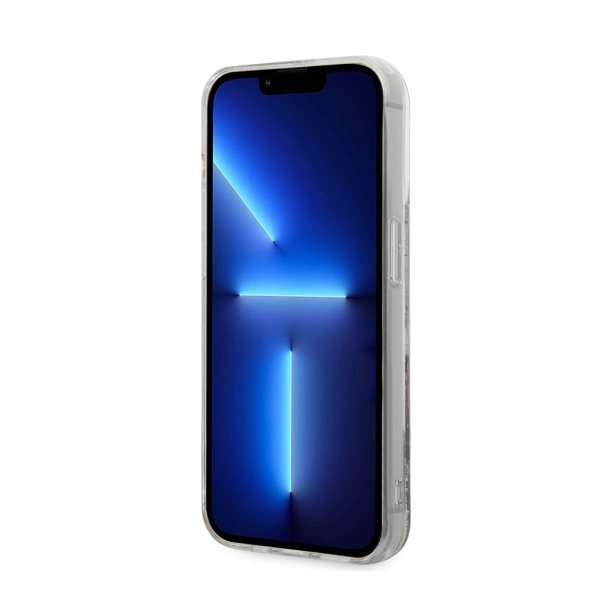 Maska za iPhone 14 Pro 6.1 Karl Lagerfeld Hc Liquid Glitter Choupette zlatna (KLHCP14LGCFD) - 205308