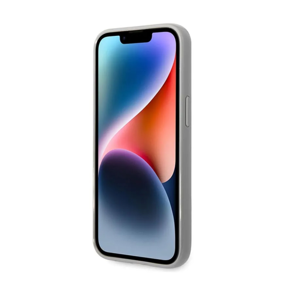 Maska za iPhone 14 6.1 Karl Lagerfeld Hc Monogram Iridescent srebrna (KLHCP14SLGMMSV3) - 205304