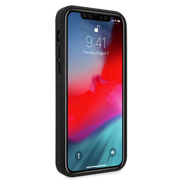 Maska za iPhone 12 Pro Max 6.7 Karl Lagerfeld Hc PU Saffiano Head srebrna (KLHCP12LSAKHSL) - 205338