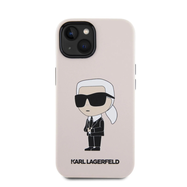 Torbica Karl Lagerfeld Hc Silicone NFT Ikonik za iPhone 15 6.1 roze (KLHCP15SSNIKBCP) - 211143