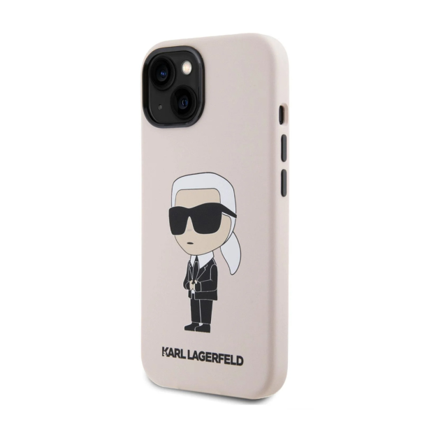 Torbica Karl Lagerfeld Hc Silicone NFT Ikonik za iPhone 15 6.1 roze (KLHCP15SSNIKBCP) - 211143
