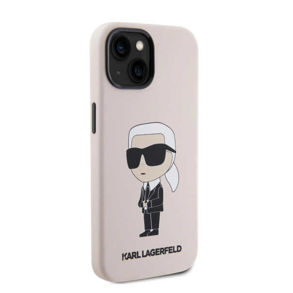 Torbica Karl Lagerfeld Hc Silicone NFT Ikonik za iPhone 15 6.1 roze (KLHCP15SSNIKBCP) - 211143