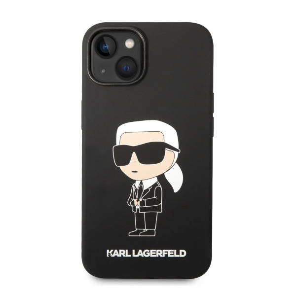 Torbica Karl Lagerfeld Hc Silicone NFT Ikonik za iPhone 15 Plus 6.7 crna (KLHCP15MSNIKBCK) - 211141