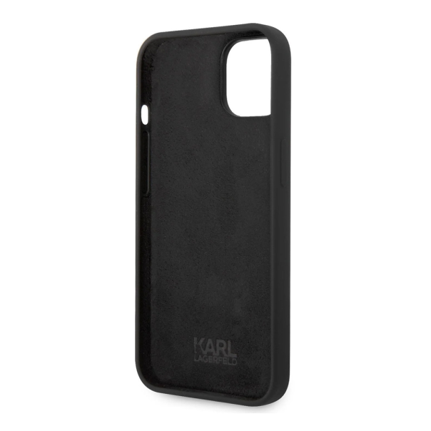 Torbica Karl Lagerfeld Hc Silicone NFT Ikonik za iPhone 15 Plus 6.7 crna (KLHCP15MSNIKBCK) - 211141