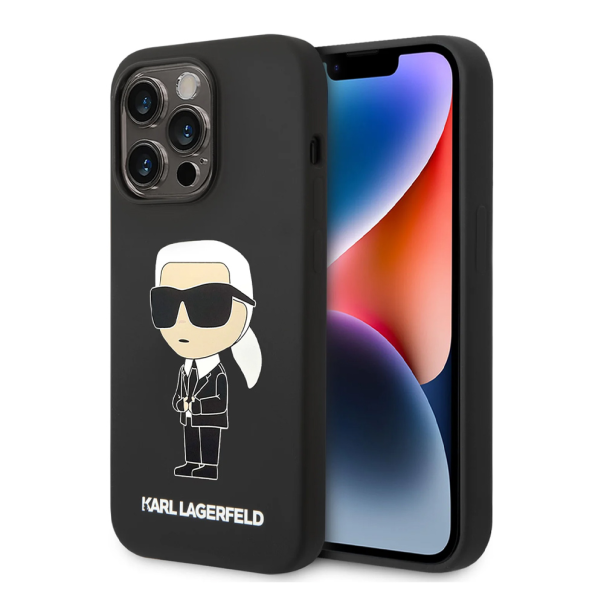 Torbica Karl Lagerfeld Hc Silicone NFT Ikonik za iPhone 15 Pro Max 6.7 crna (KLHCP15XSNIKBCK) - 211142
