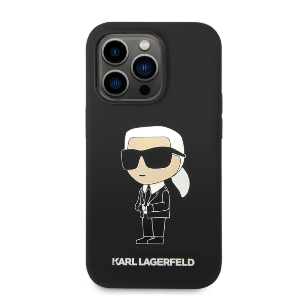 Torbica Karl Lagerfeld Hc Silicone NFT Ikonik za iPhone 15 Pro Max 6.7 crna (KLHCP15XSNIKBCK) - 211142