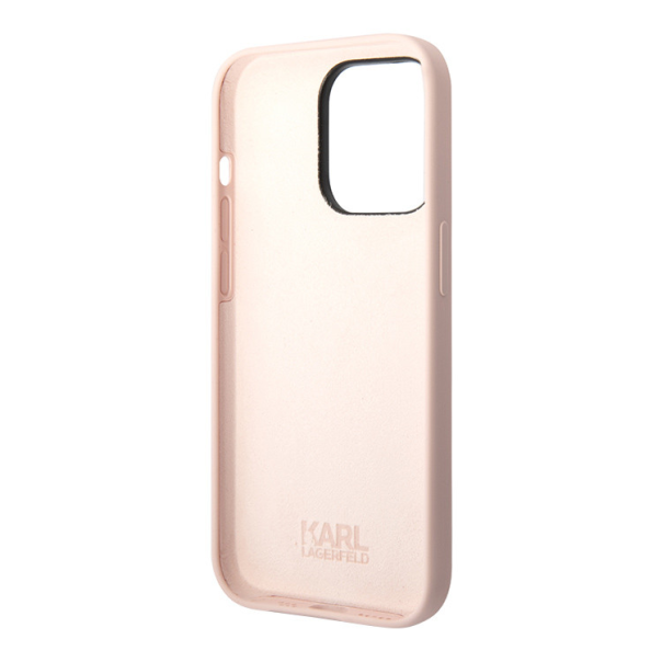 Maska za iPhone 15 Pro Max 6.7 Karl Lagerfeld Hc Silicone NFT Ikonik roze (KLHCP15XSNIKBCP) - 210418