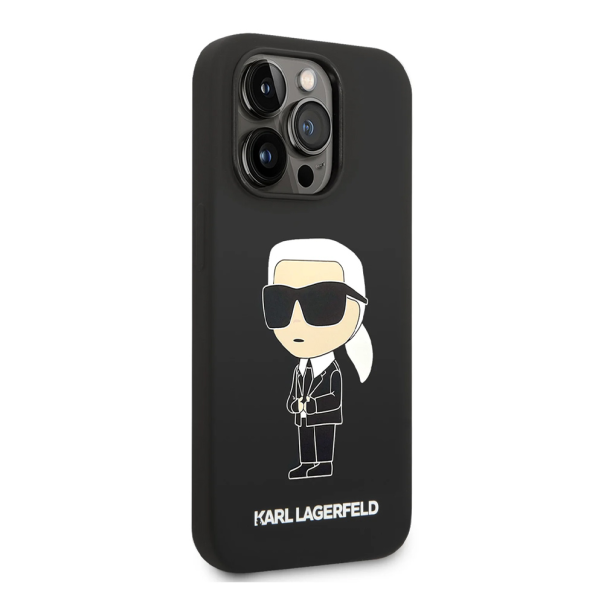 Torbica Karl Lagerfeld Hc Silicone NFT Ikonik za iPhone 15 Pro Max 6.7 crna (KLHCP15XSNIKBCK) - 211142