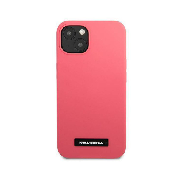 Maska za iPhone 13 6.1 Karl Lagerfeld Hc Silicone Plaque pink (KLHCP13MSLMP1PI) - 205325
