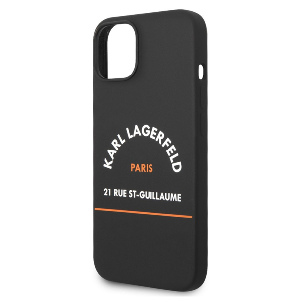 Maska za iPhone 14 Plus 6.7 Karl Lagerfeld Hc Silicone RSG crna (KLHCP14MSRSGHLK) - 205314
