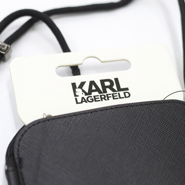 Torbica Karl Lagerfeld Pouch Pu Saffiano Karl Head Large za telefone do 6,7