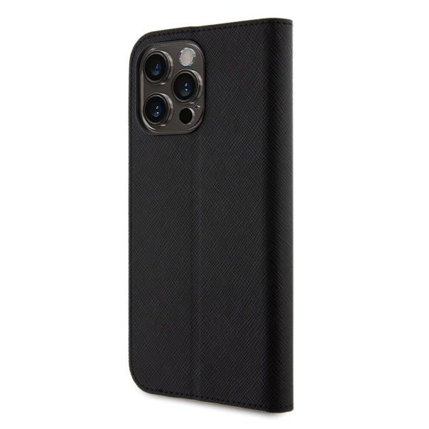 Maska za iPhone 15 Pro Max 6.7 Karl Lagerfeld Saffiano BP Nft Karl&Choupette crna (KLBKP15XSANKCPK) - 210449