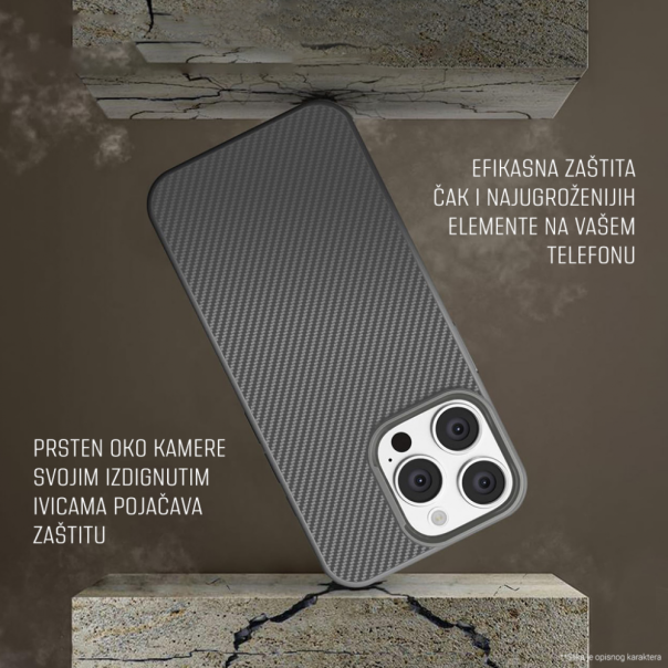 Maska za Samsung Galaxy S23 Magsafe Kevlar siva - 220753