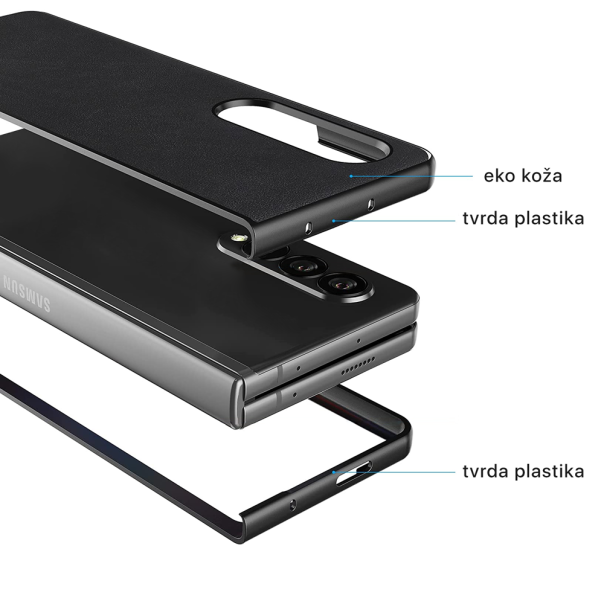 Maska za Samsung Galaxy Z Fold 4 5G Leather plava - 205216-1