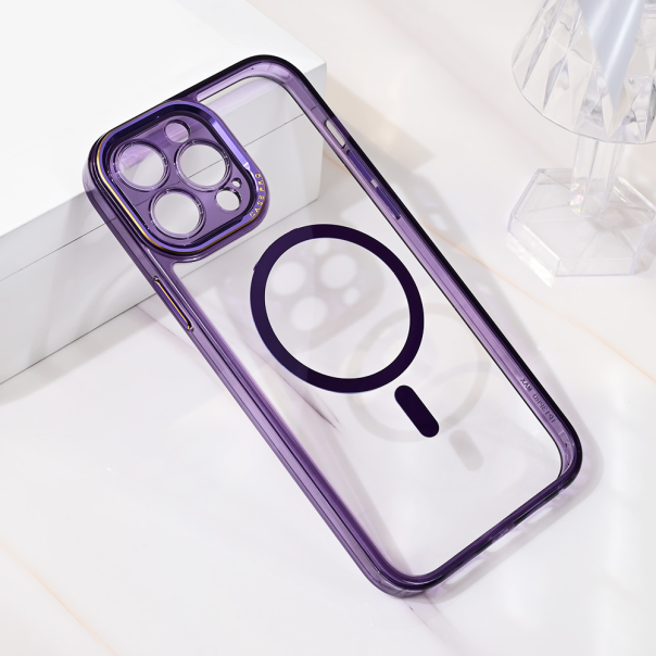 Maska za iPhone 13 Pro Max 6.7 Magsafe Camera Color ljubičasta - 216392