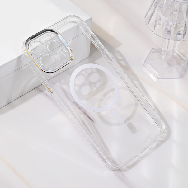 Maska za iPhone 13 Pro Max 6.7 transparent Magsafe Camera Color - 216393