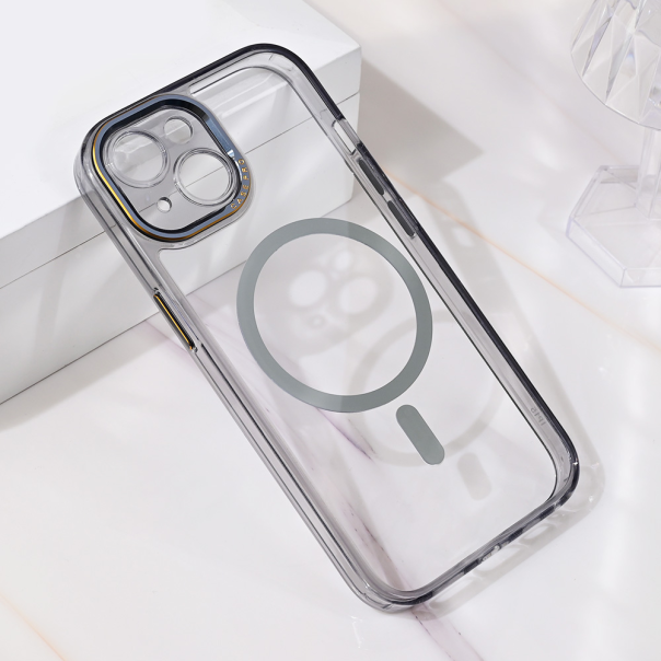 Maska za iPhone 14 6.1 Magsafe Camera Color crna - 216394