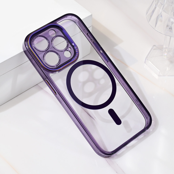 Maska za iPhone 15 Pro 6.1 Magsafe Camera Color ljubičasta - 216406