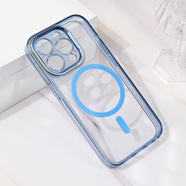 Maska za iPhone 15 Pro 6.1 Magsafe Camera Color plava - 216407