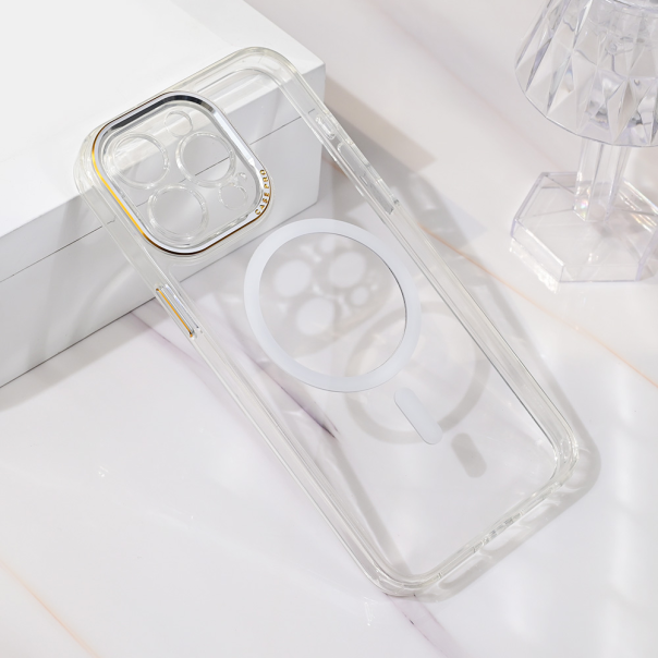 Maska za iPhone 15 Pro Max 6.7 transaprent Magsafe Camera Color - 216411