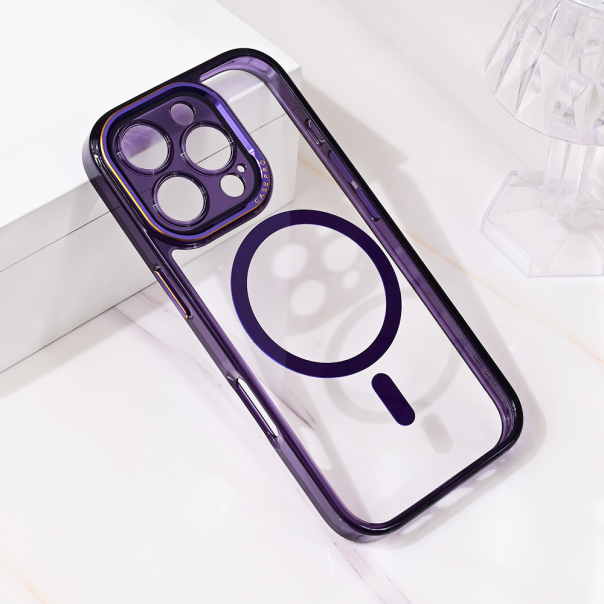 Maska za iPhone 16 Pro 6.3 Magsafe Camera Color ljubičasta - 216419