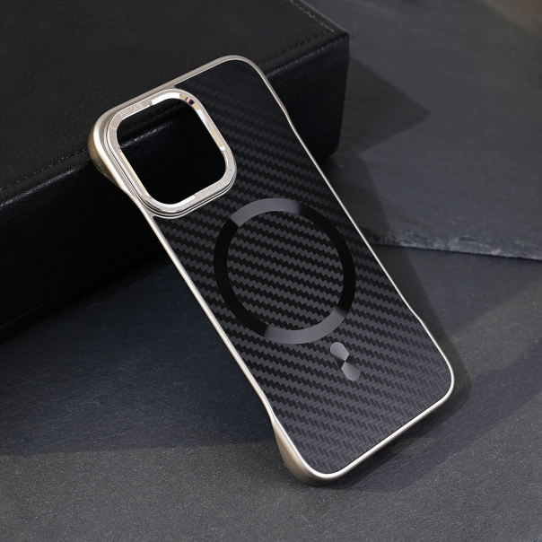 Torbica Magsafe Carbon za iPhone 13 Pro 6.1 crna - 218995
