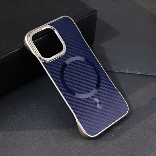 Torbica Magsafe Carbon za iPhone 13 Pro 6.1 plava - 218997