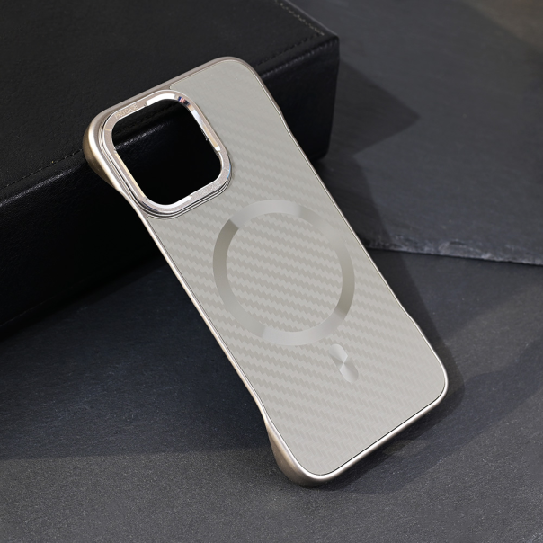 Torbica Magsafe Carbon za iPhone 13 Pro 6.1 siva - 218996