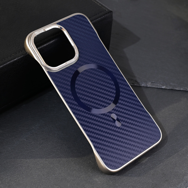 Torbica Magsafe Carbon za iPhone 15 Pro Max 6.7 plava - 219007