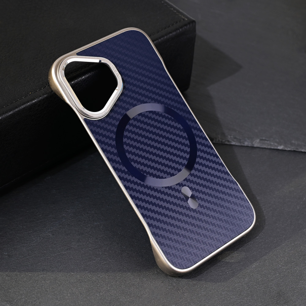 Torbica Magsafe Carbon za iPhone 16 6.1 plava - 219012